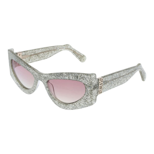GCDS Silberne Sonnenbrille aus Acetat