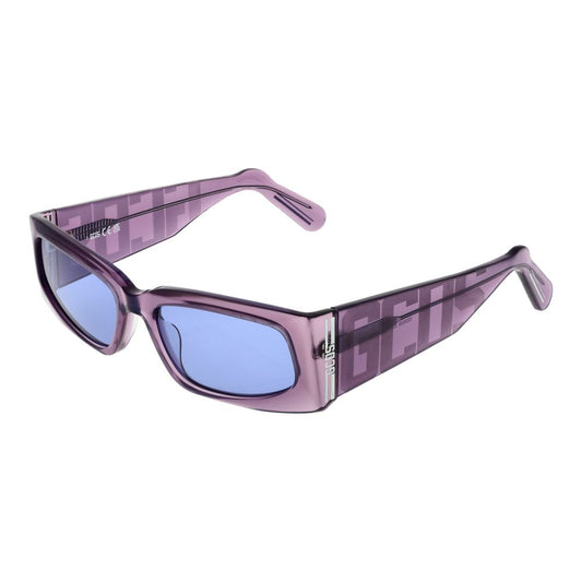 GCDS Violette Sonnenbrille aus Acetat