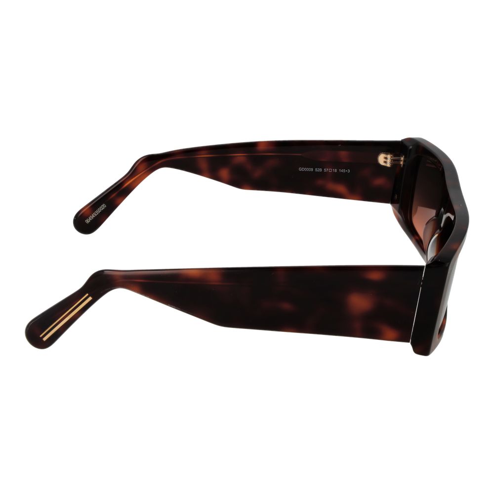 GCDS Braune Unisex-Sonnenbrille