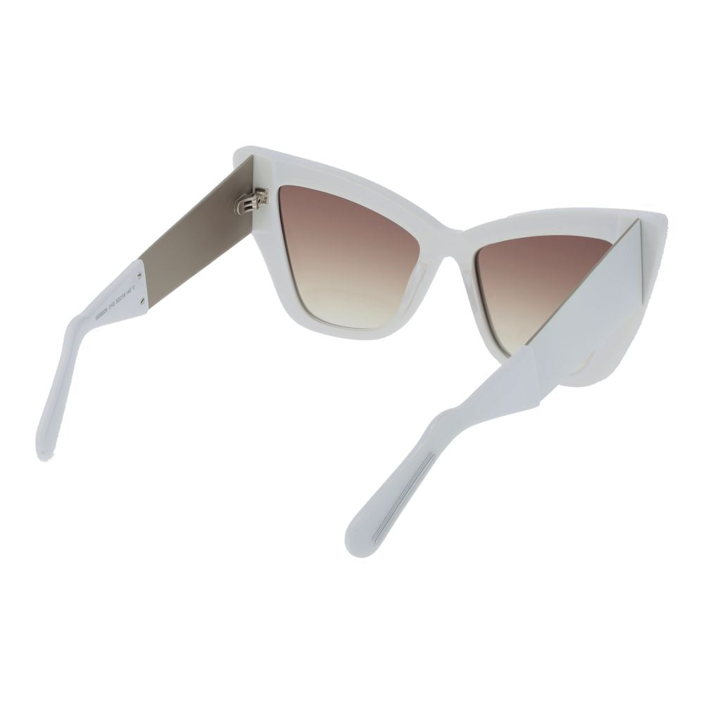 GCDS Weiße Frauen Sonnenbrille