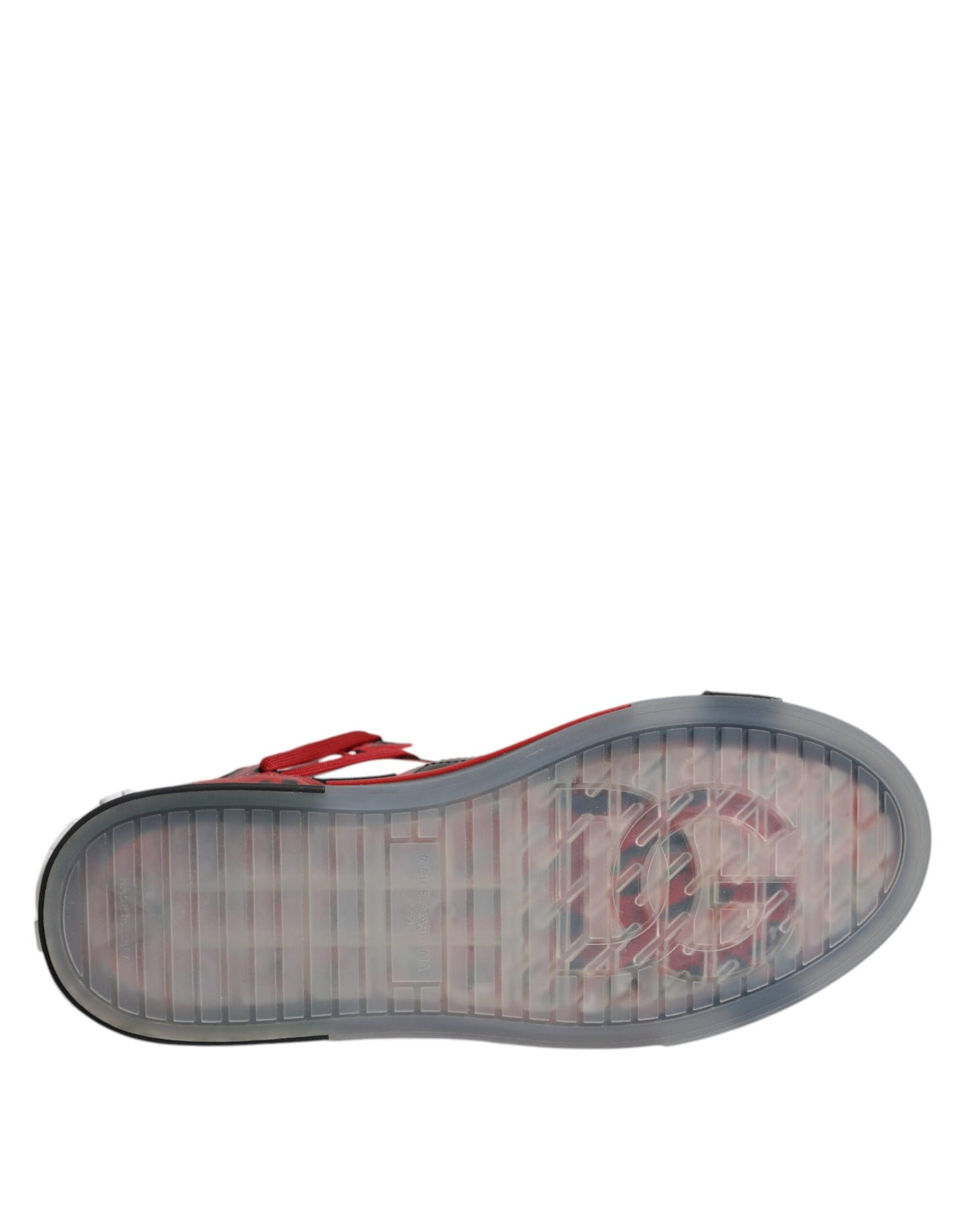 Dolce & Gabbana Multicolor Leder High Top Sneakers Schuhe