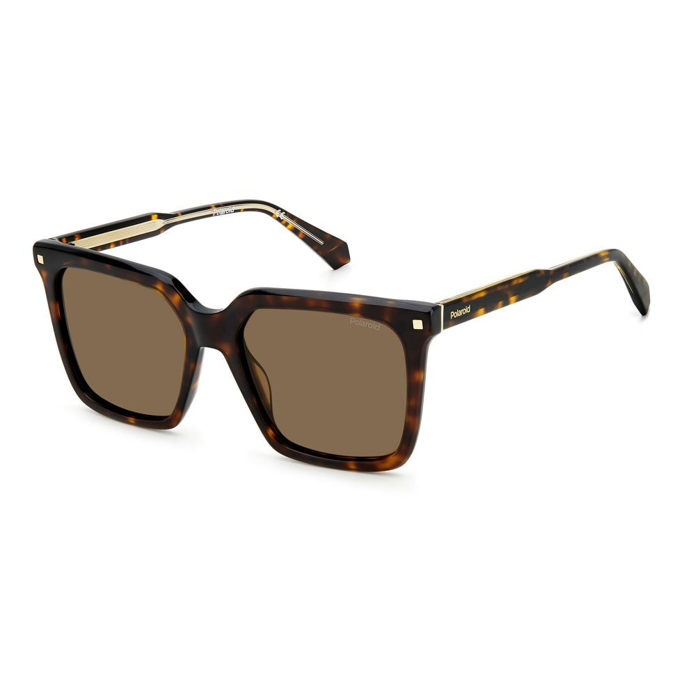 Polaroid Braune Acetat-Sonnenbrille