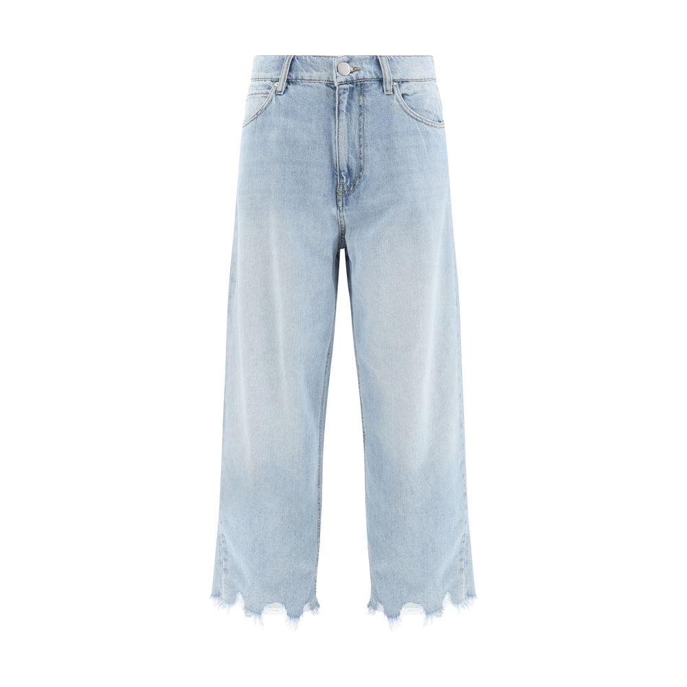PINKO Jeans mit geripptem Saum