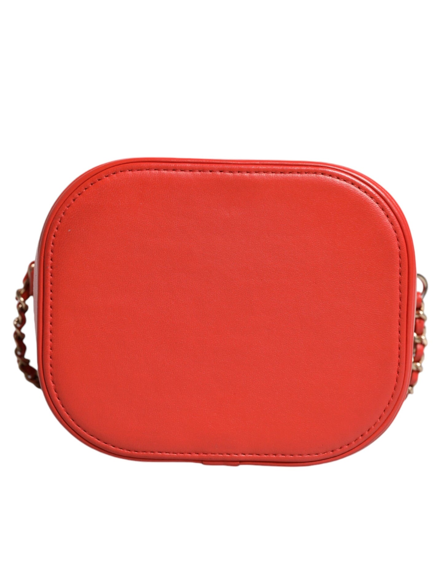 Chanel Orange Coco Mark Vanity Kette Schulter Hand Geldbörse
