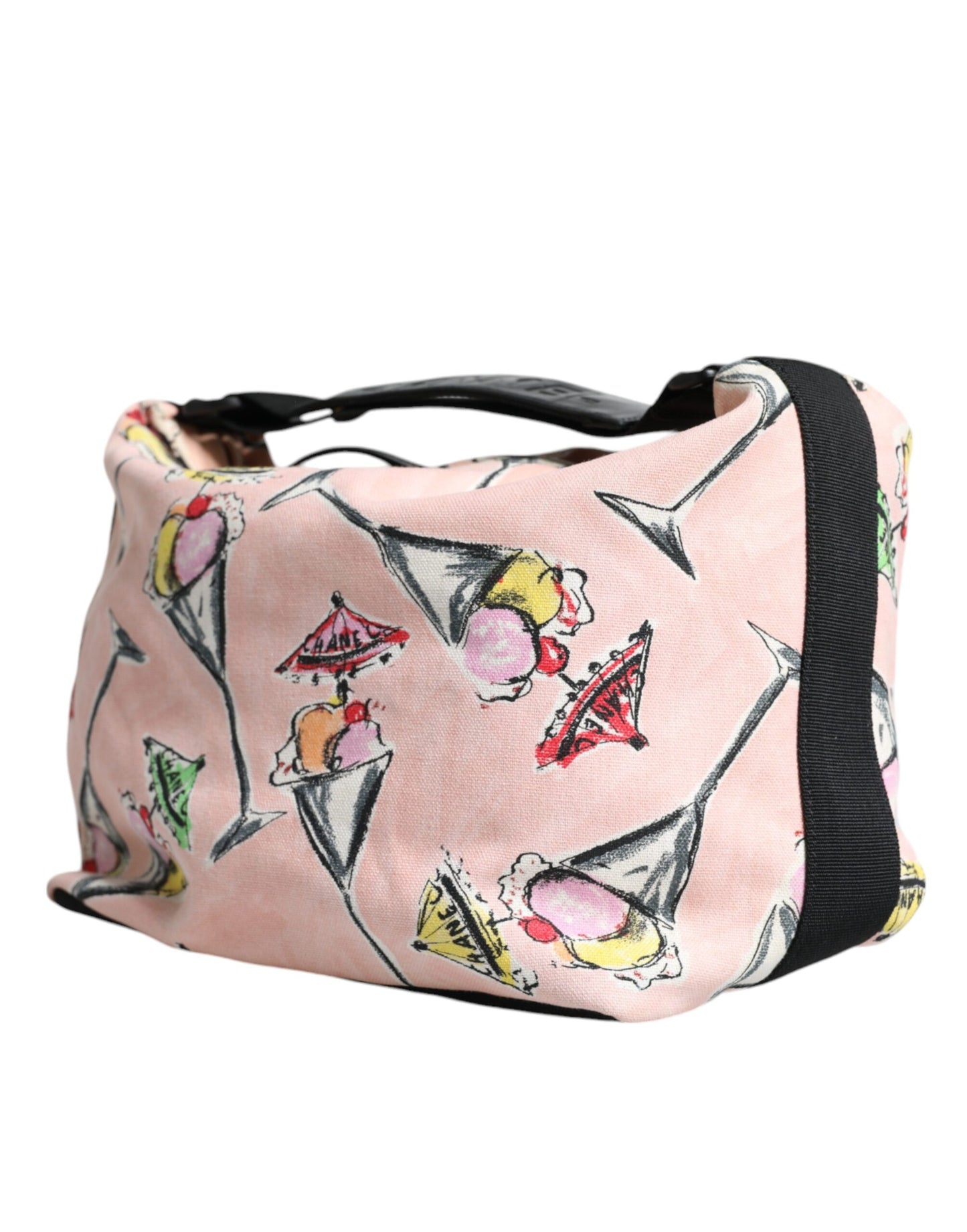 Chanel Rosa Cruise Collection Parfait Canvas bedruckte Tasche Geldbörse