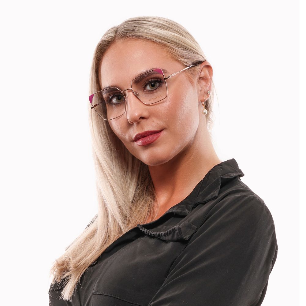 Emilio Pucci Brille mit roségoldenem Metall- und Kunststoffrahmen