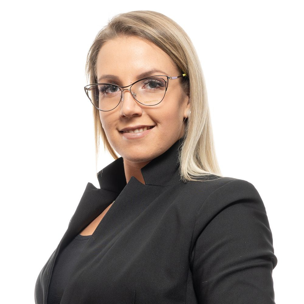 Emilio Pucci Metallbrille mit schwarzer Fassung