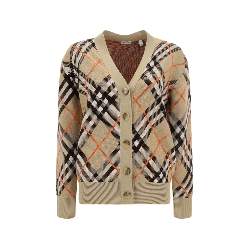 Burberry Karo Archiv Strickjacke