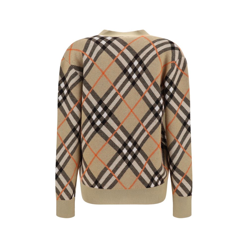 Burberry Karo Archiv Strickjacke