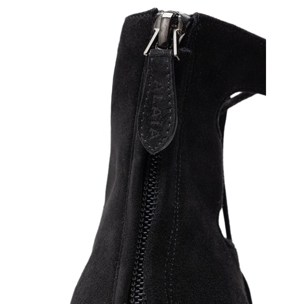 Alaïa Schwarze Wildleder-Sandale