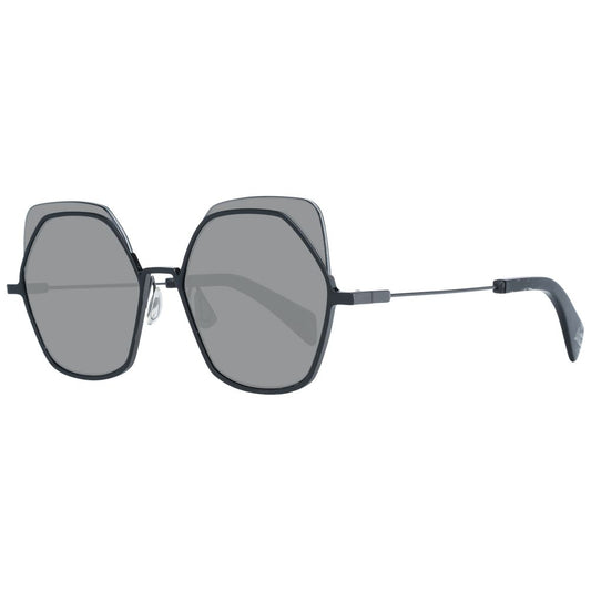 Yohji Yamamoto Sonnenbrille aus Metall und Kunststoff in Schwarz
