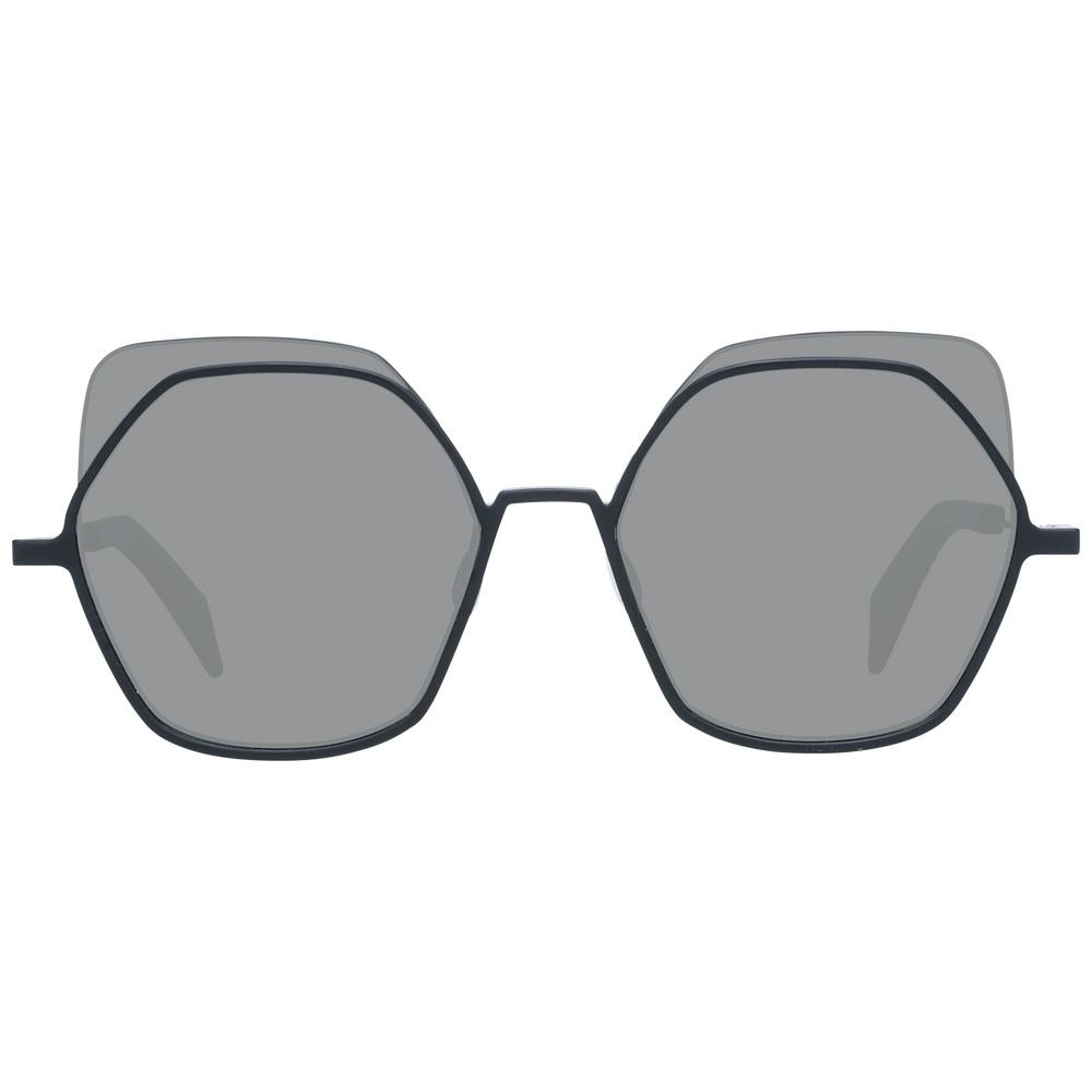 Yohji Yamamoto Sonnenbrille aus Metall und Kunststoff in Schwarz