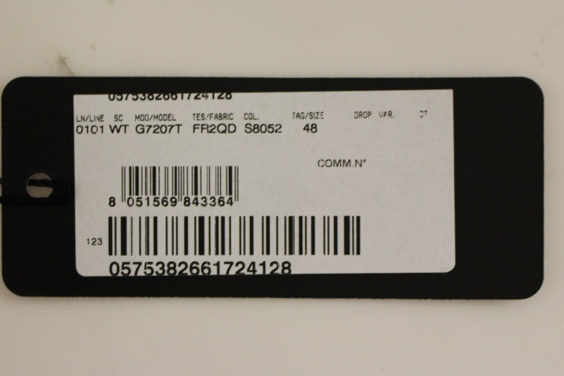 Dolce & Gabbana Graue gestreifte einreihige Wollweste