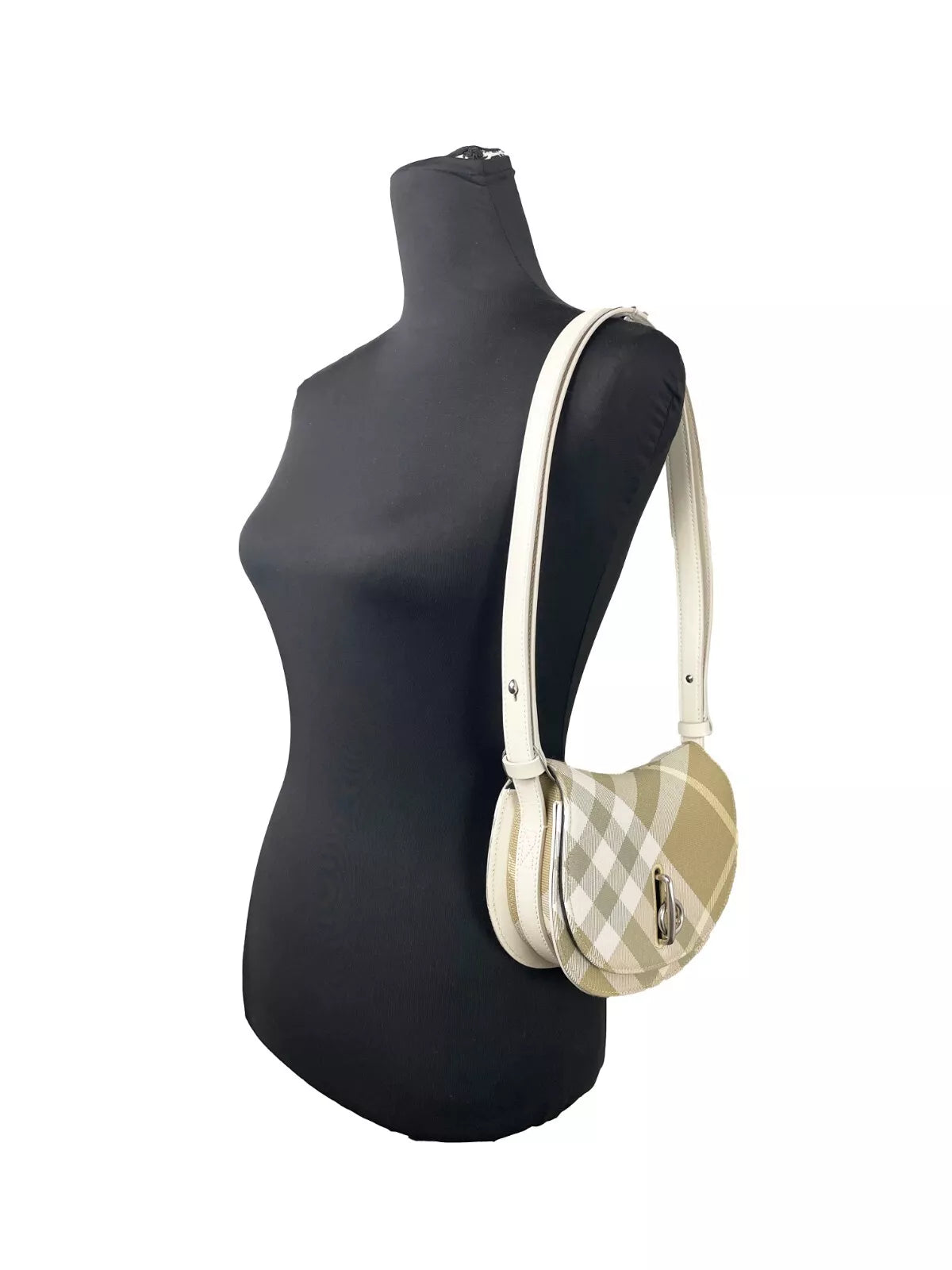 Burberry Mini Check Rocking Horse Crossbody Bag Geldbörse
