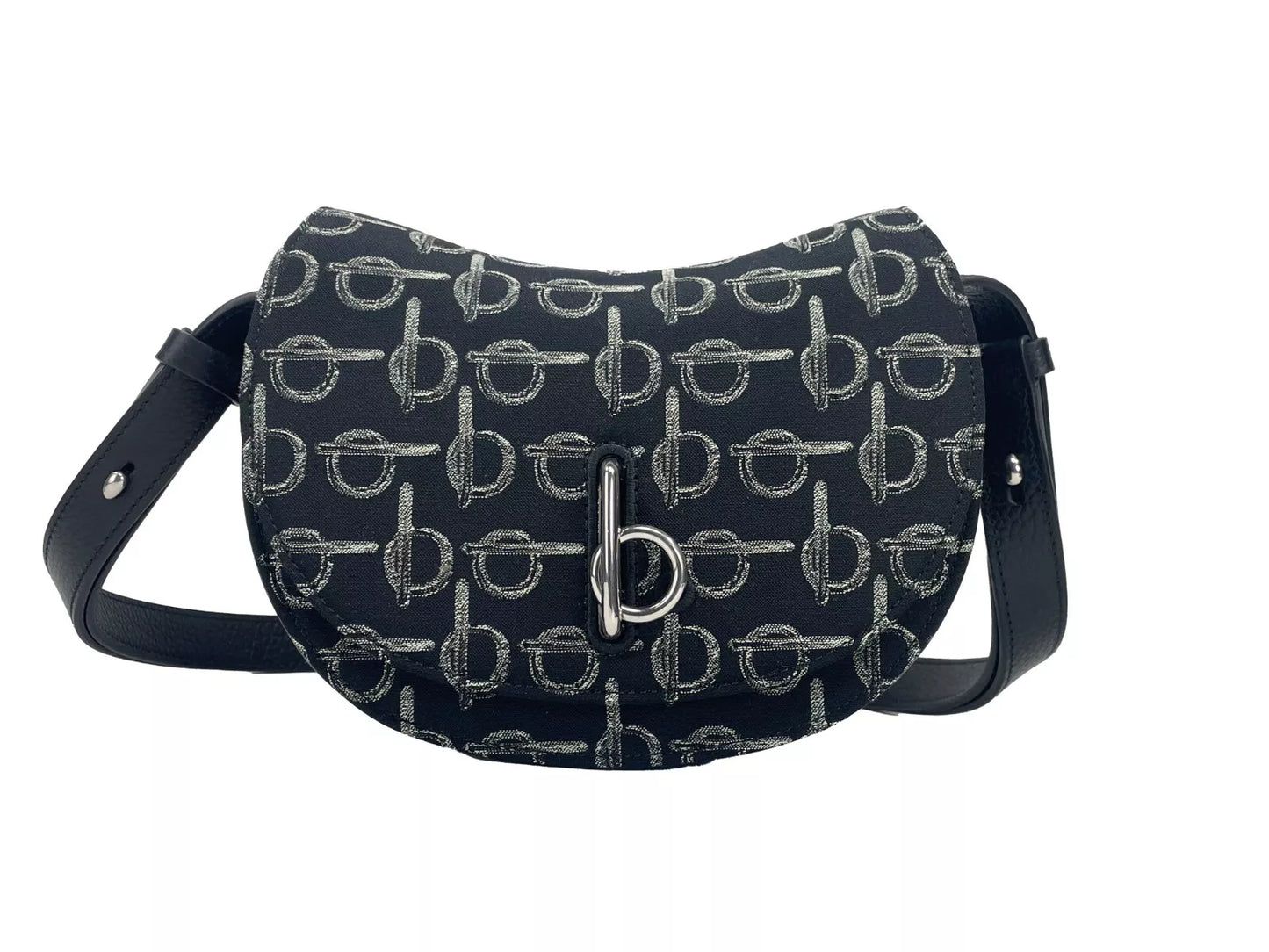 Burberry Mini Schaukelpferd Crossbody Tasche Geldbörse Schwarz