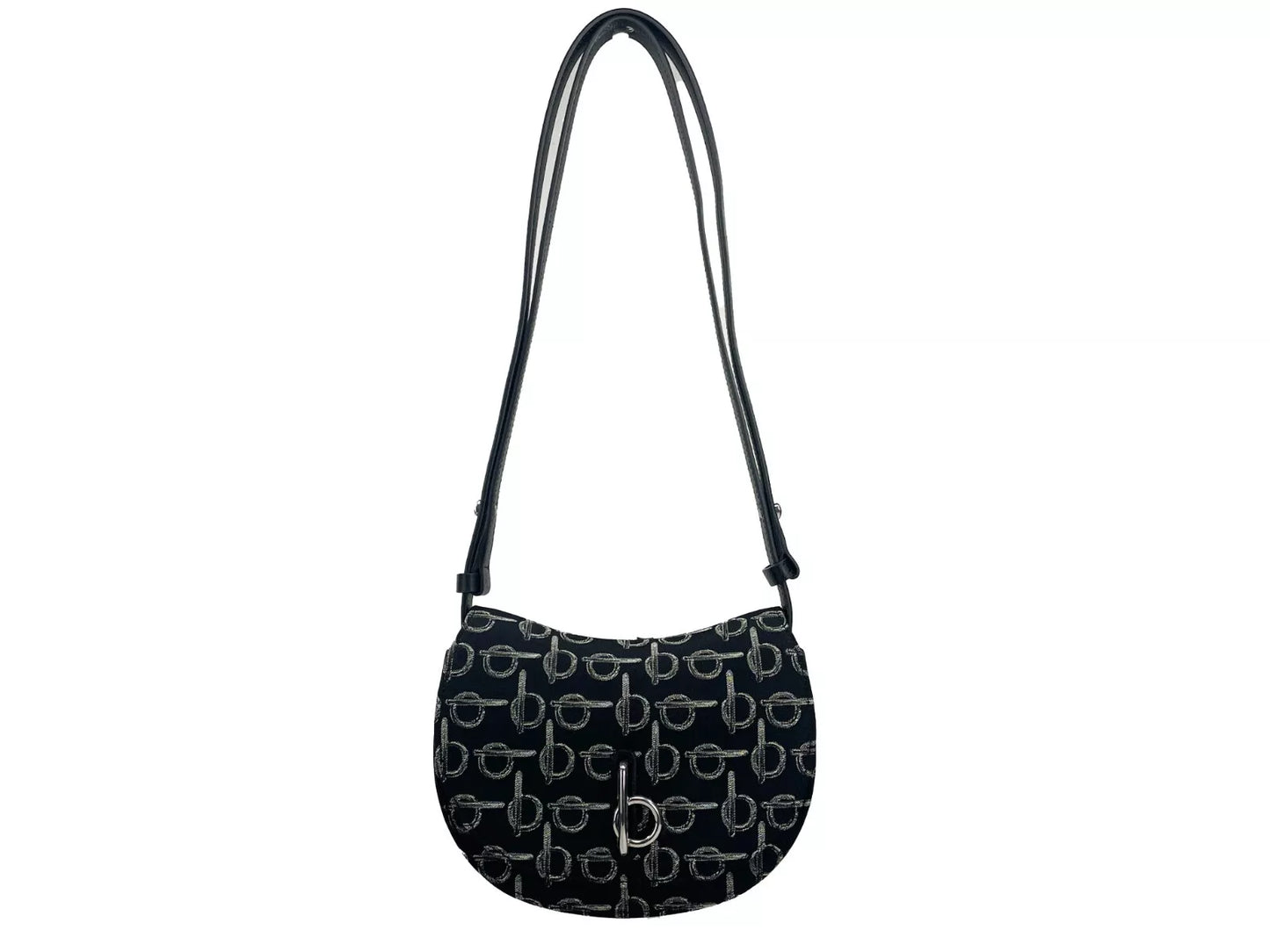 Burberry Mini Schaukelpferd Crossbody Tasche Geldbörse Schwarz