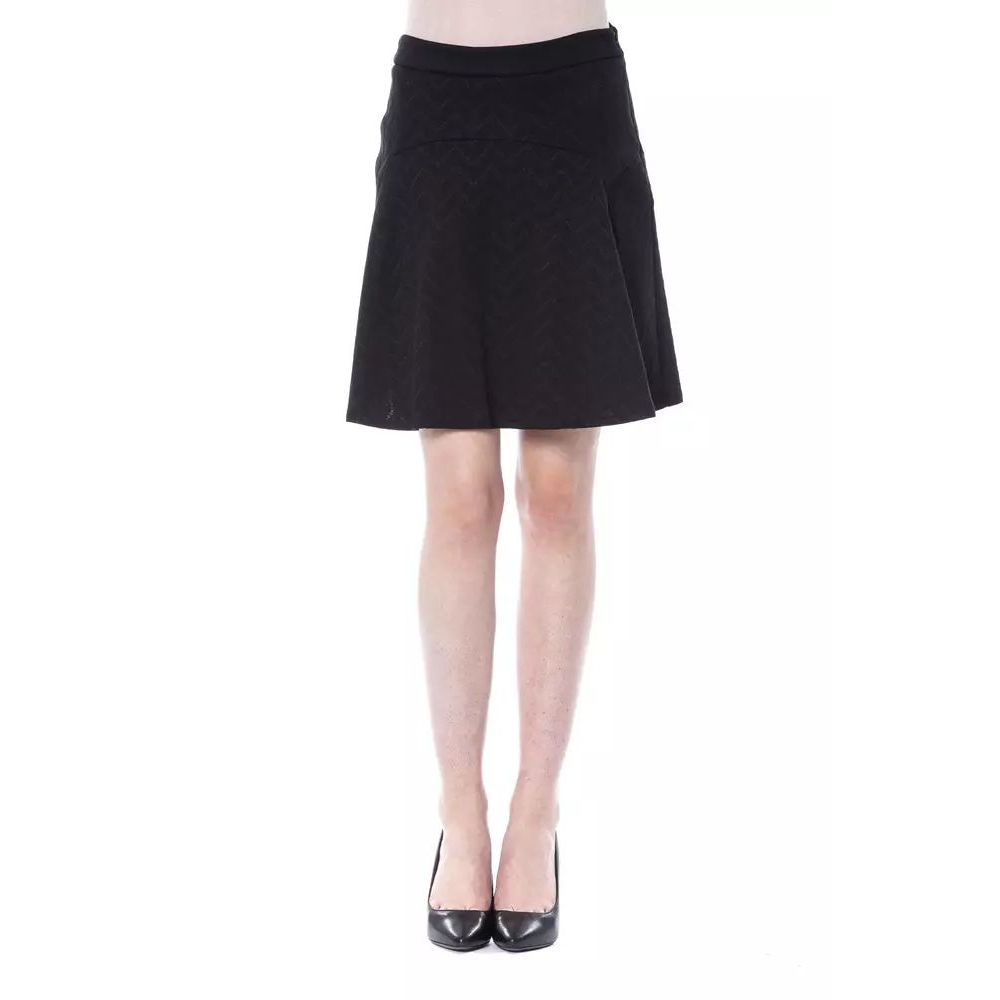 BYBLOS Schwarzer Polyester-Rock