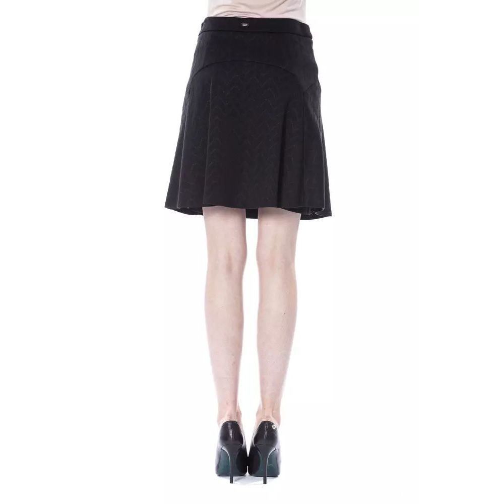 BYBLOS Schwarzer Polyester-Rock