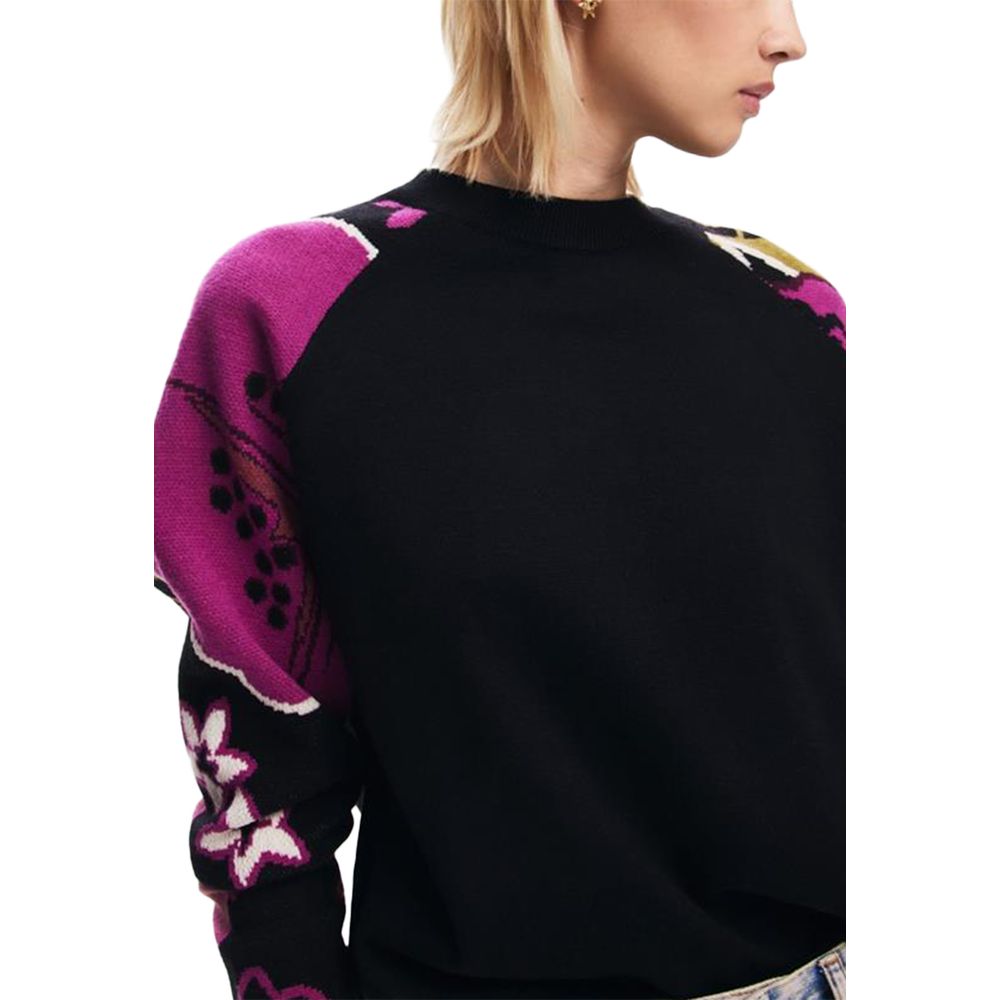 Desigual Schwarzer Polyamid-Pullover