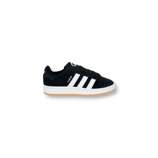 Adidas Schwarze Wildleder-Sneaker aus Leder