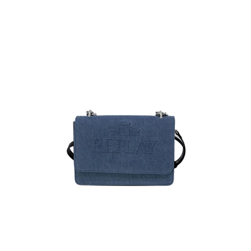 Replay Blaue Polyester-Umhängetasche