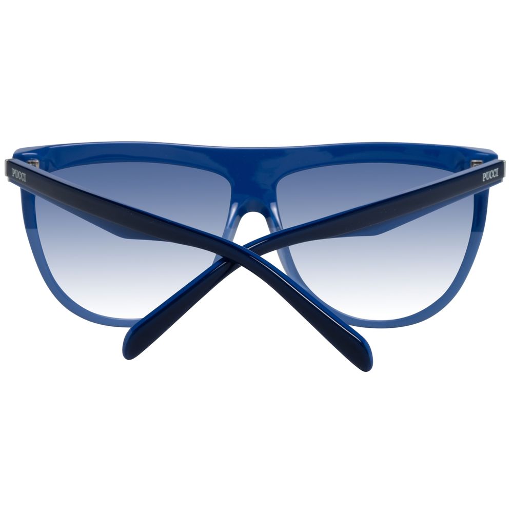 Emilio Pucci Blaue Plastiksonnenbrille
