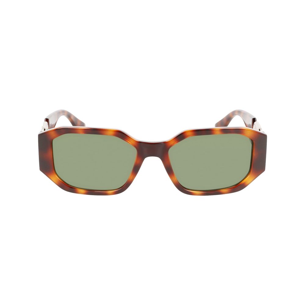 Karl Lagerfeld Braun gespritzte Sonnenbrille
