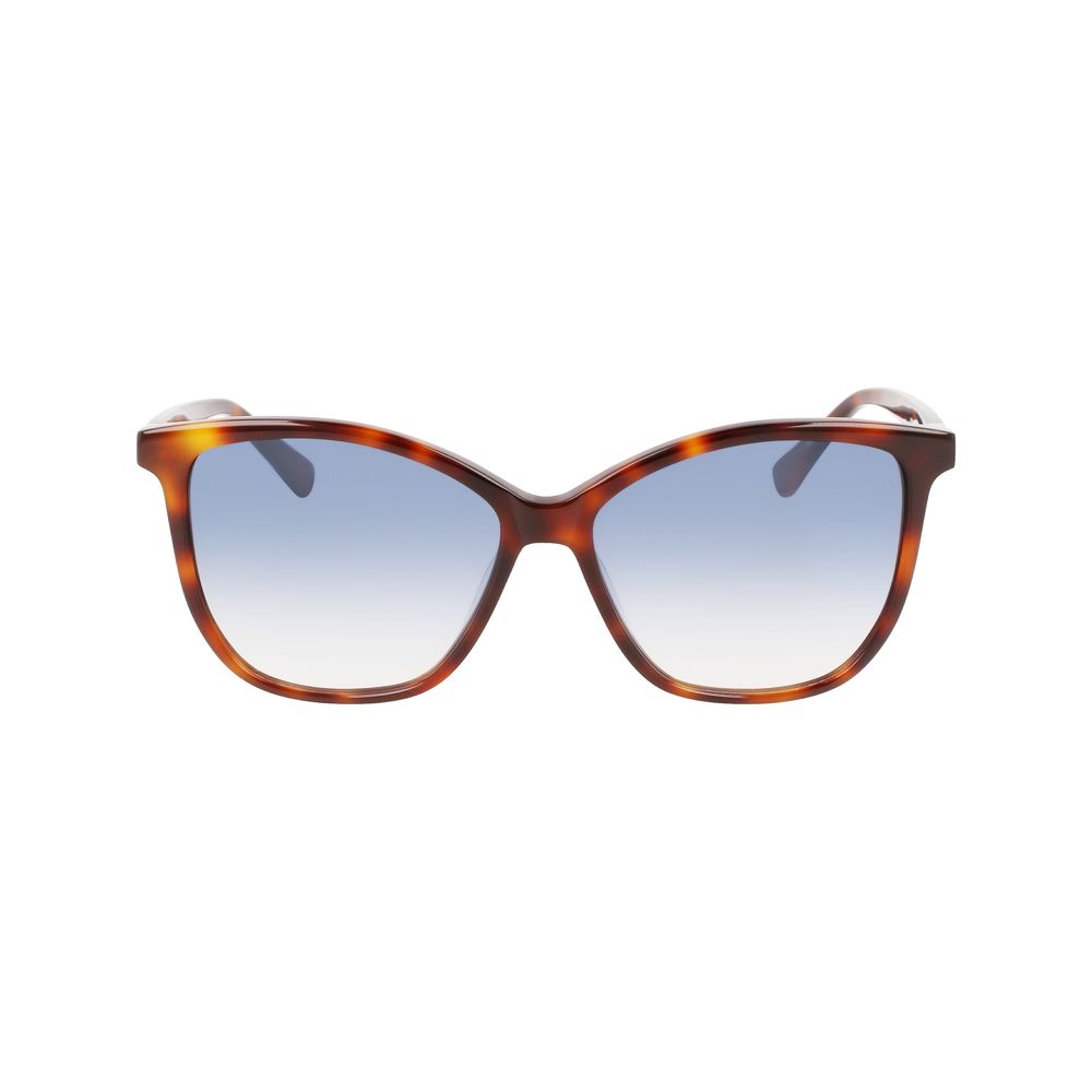 Longchamp Braune Acetat-Sonnenbrille