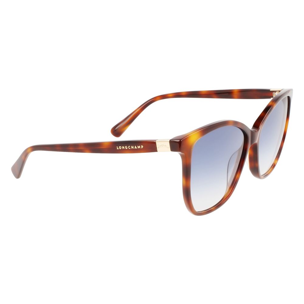 Longchamp Braune Acetat-Sonnenbrille