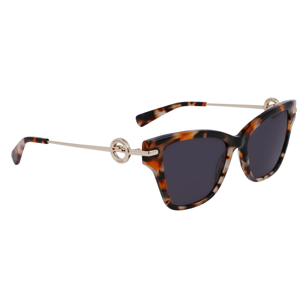 Longchamp Braune Acetat-Sonnenbrille