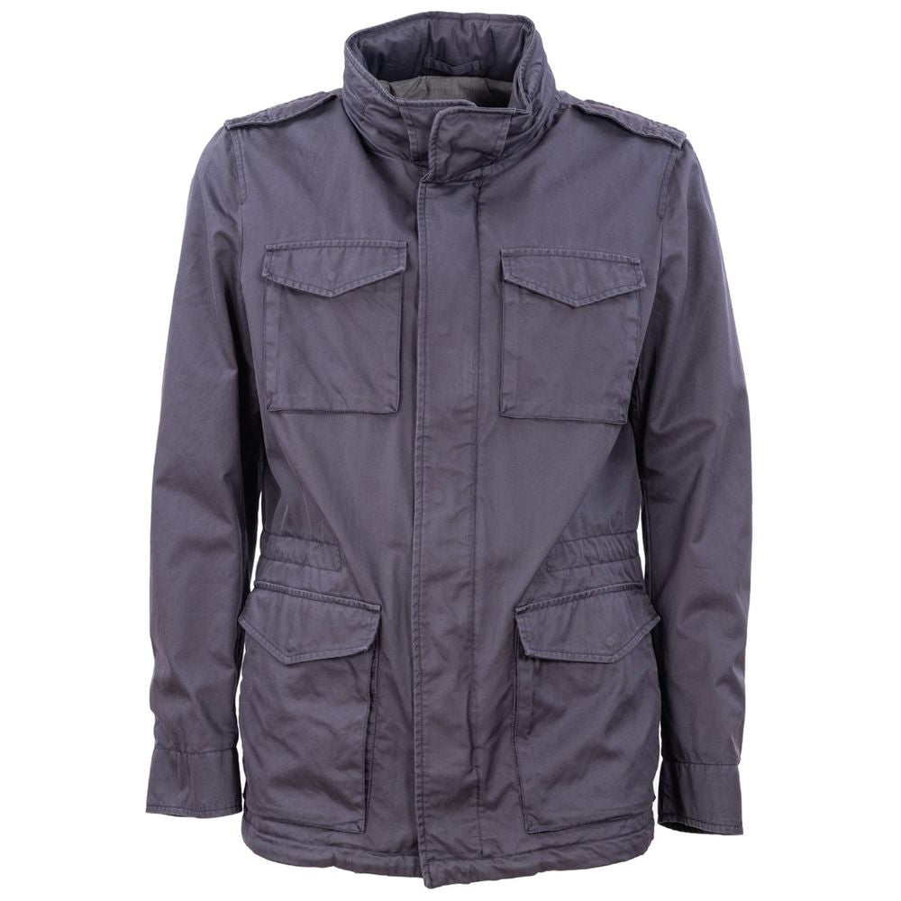 Herno Blaue Baumwolljacke