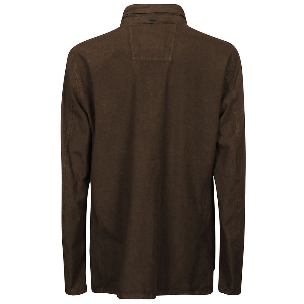 Herno Braune Leinenjacke