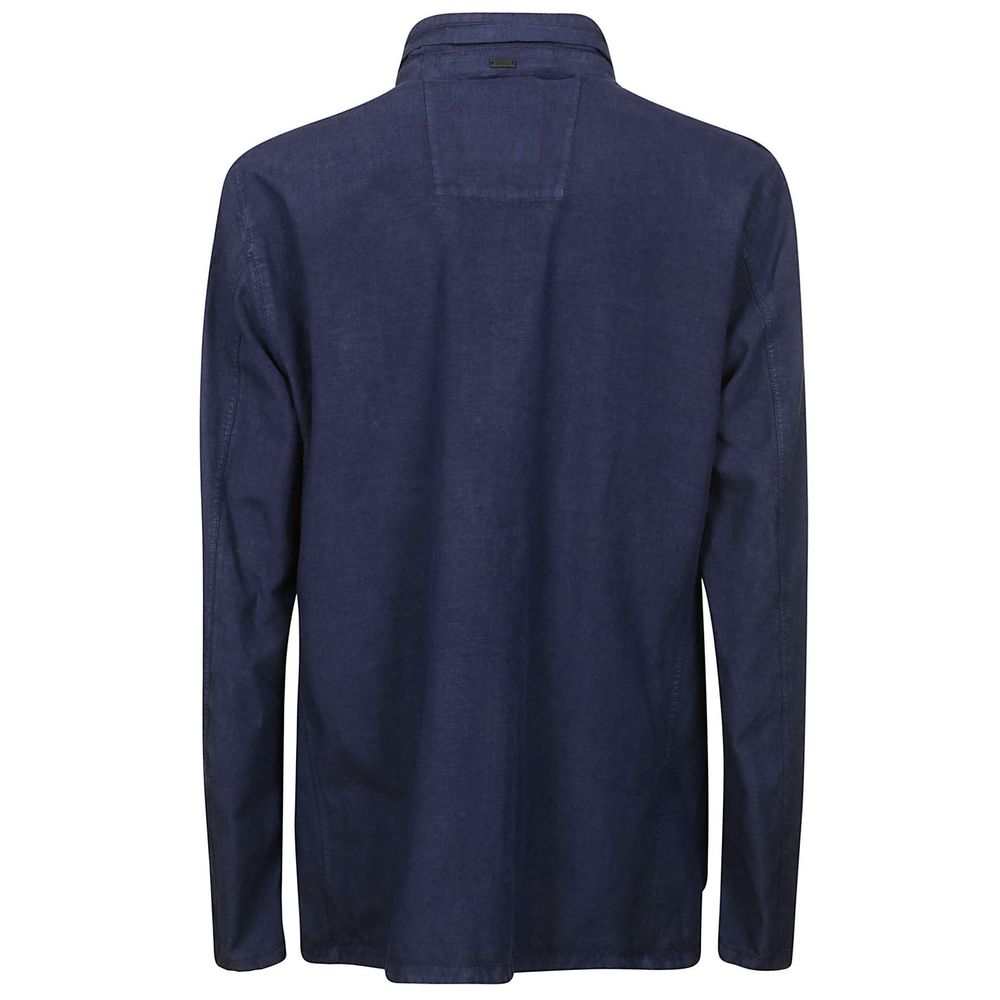 Herno Blaue Leinenjacke
