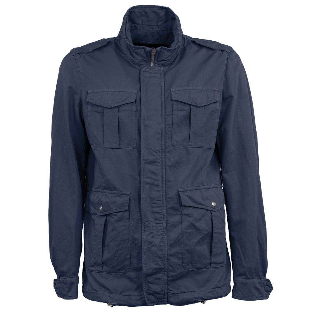 Herno Blaue Baumwolljacke