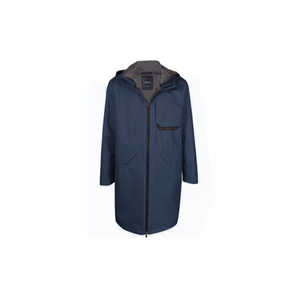 Herno Blaue Nylonjacke