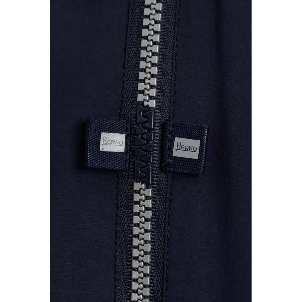 Herno Blaue Nylonjacke