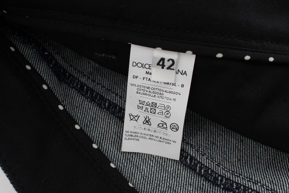 Dolce & Gabbana Blauer Denim Baumwolle CAPRI Torero Jeans