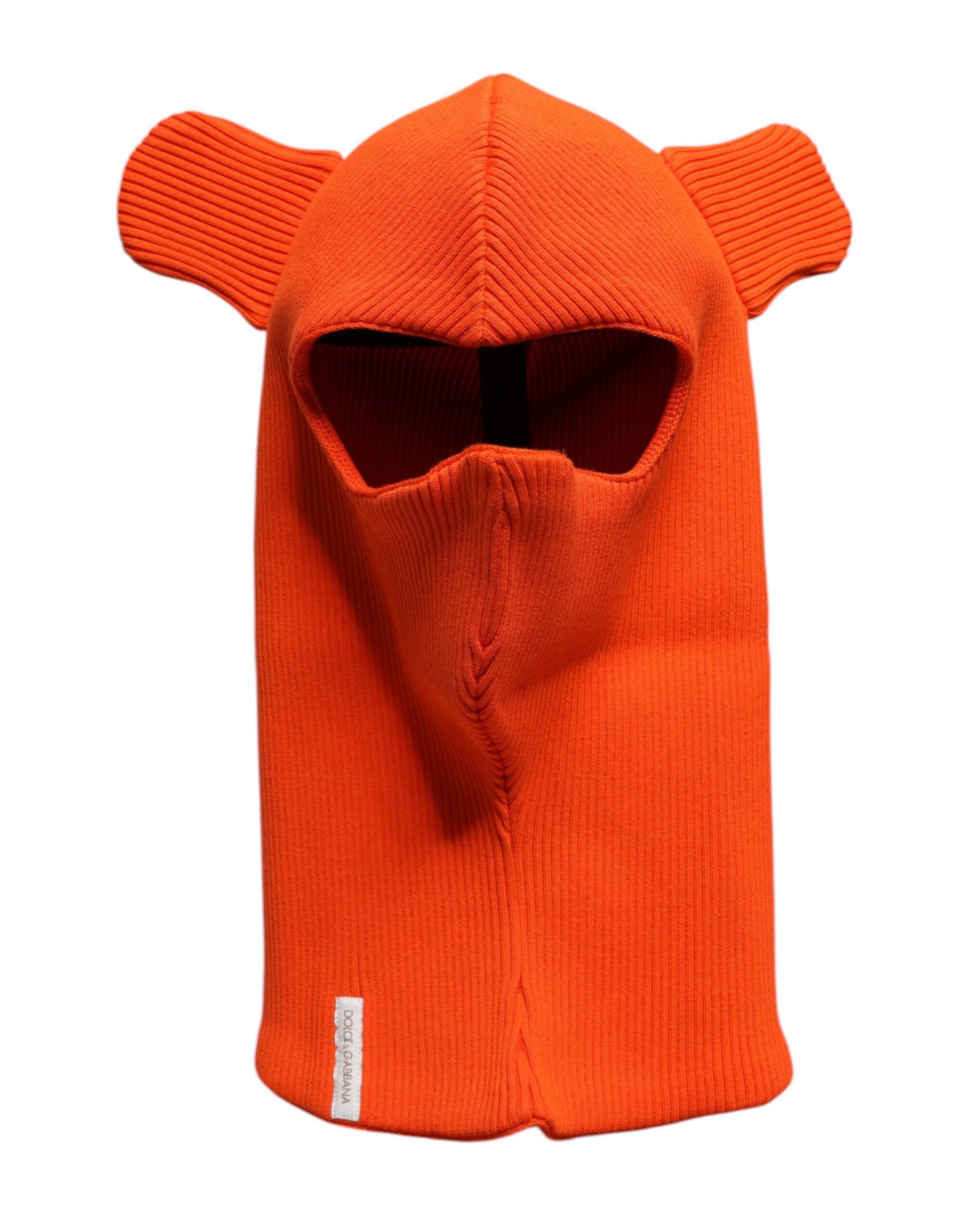 Dolce & Gabbana Orange Baumwolle Ganzkopfpackung Balaclava Hut