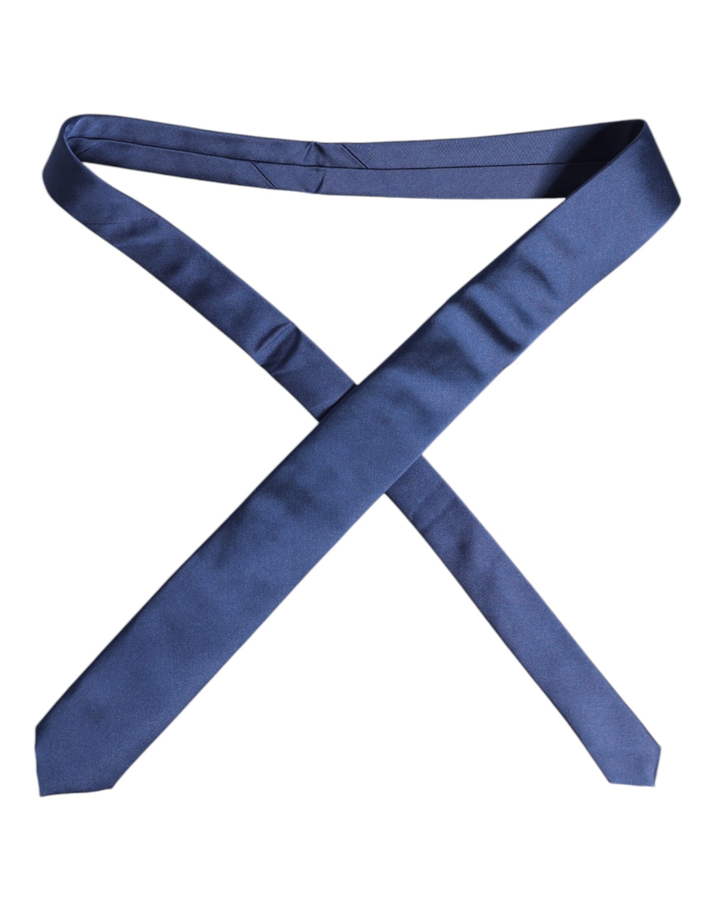 Dolce & Gabbana Blaue Seidenkrawatte einstellbar Krawatte
