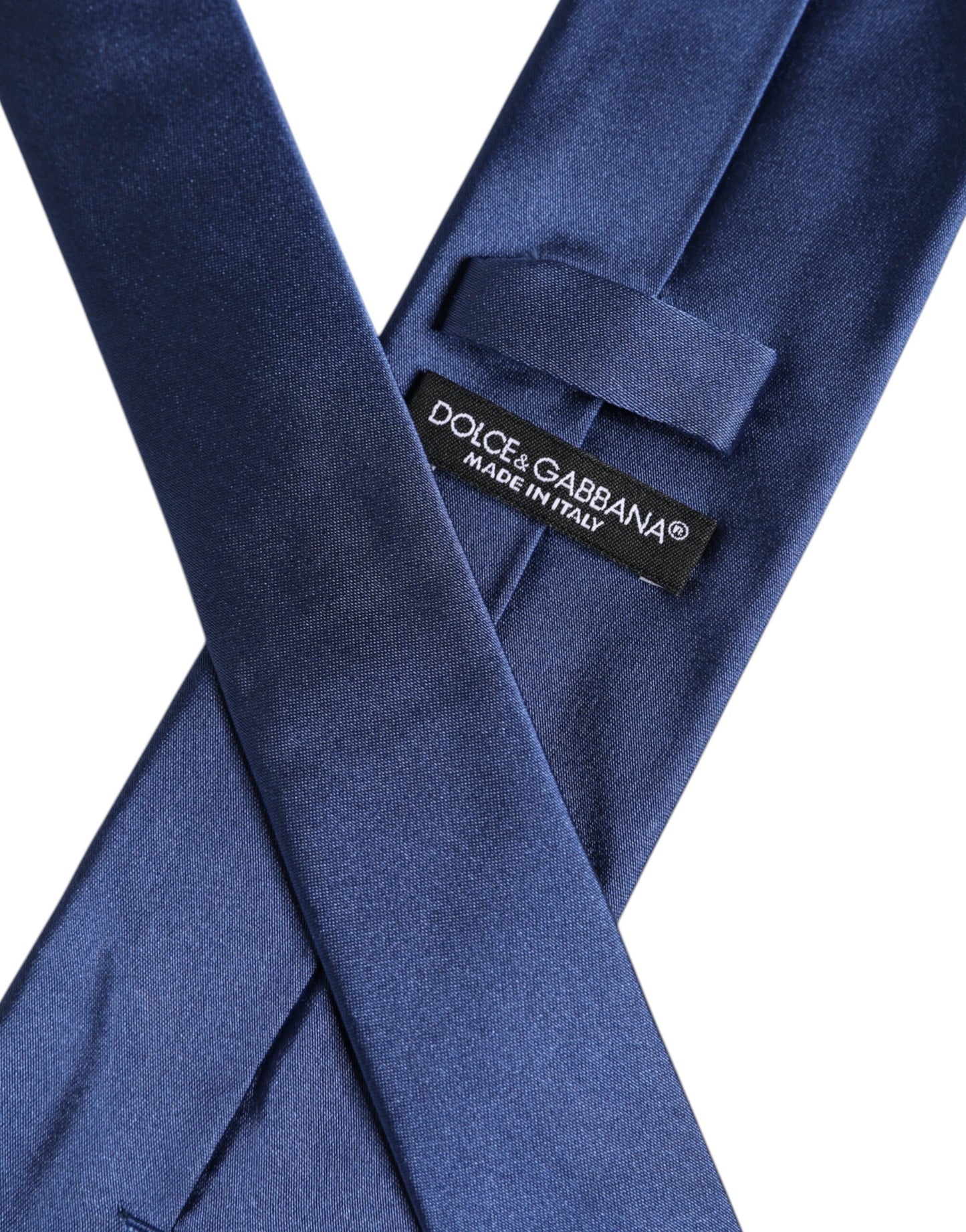 Dolce & Gabbana Blaue Seidenkrawatte einstellbar Krawatte