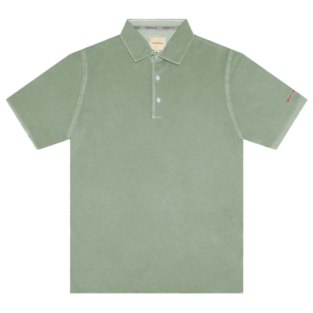 Tramarossa Grünes Baumwoll-Poloshirt