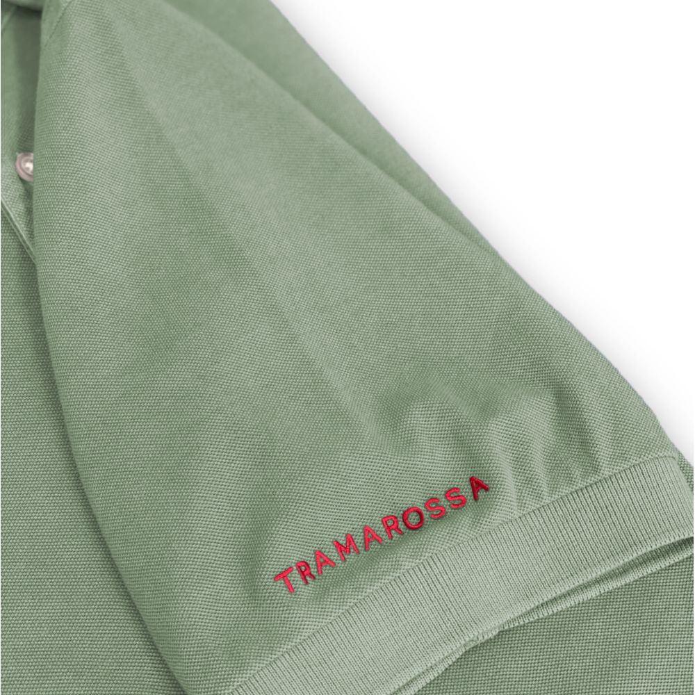 Tramarossa Grünes Baumwoll-Poloshirt