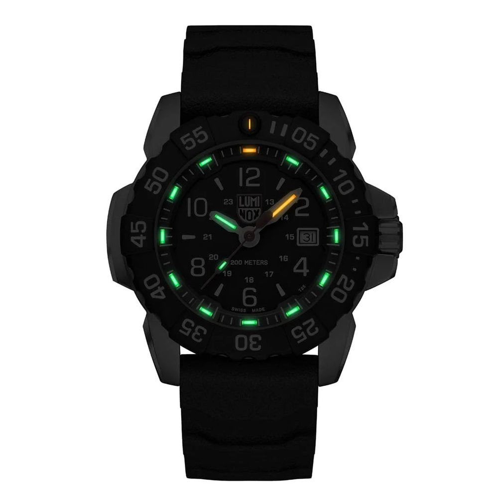 Luminox Schwarze Gummiuhr