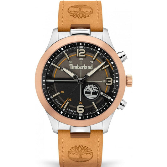 Timberland Braune Leder-Dress-Uhr