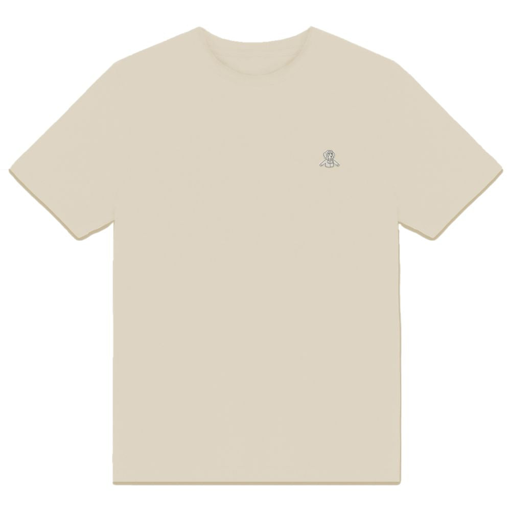 Refrigiwear Beigefarbenes T-Shirt aus Baumwolle