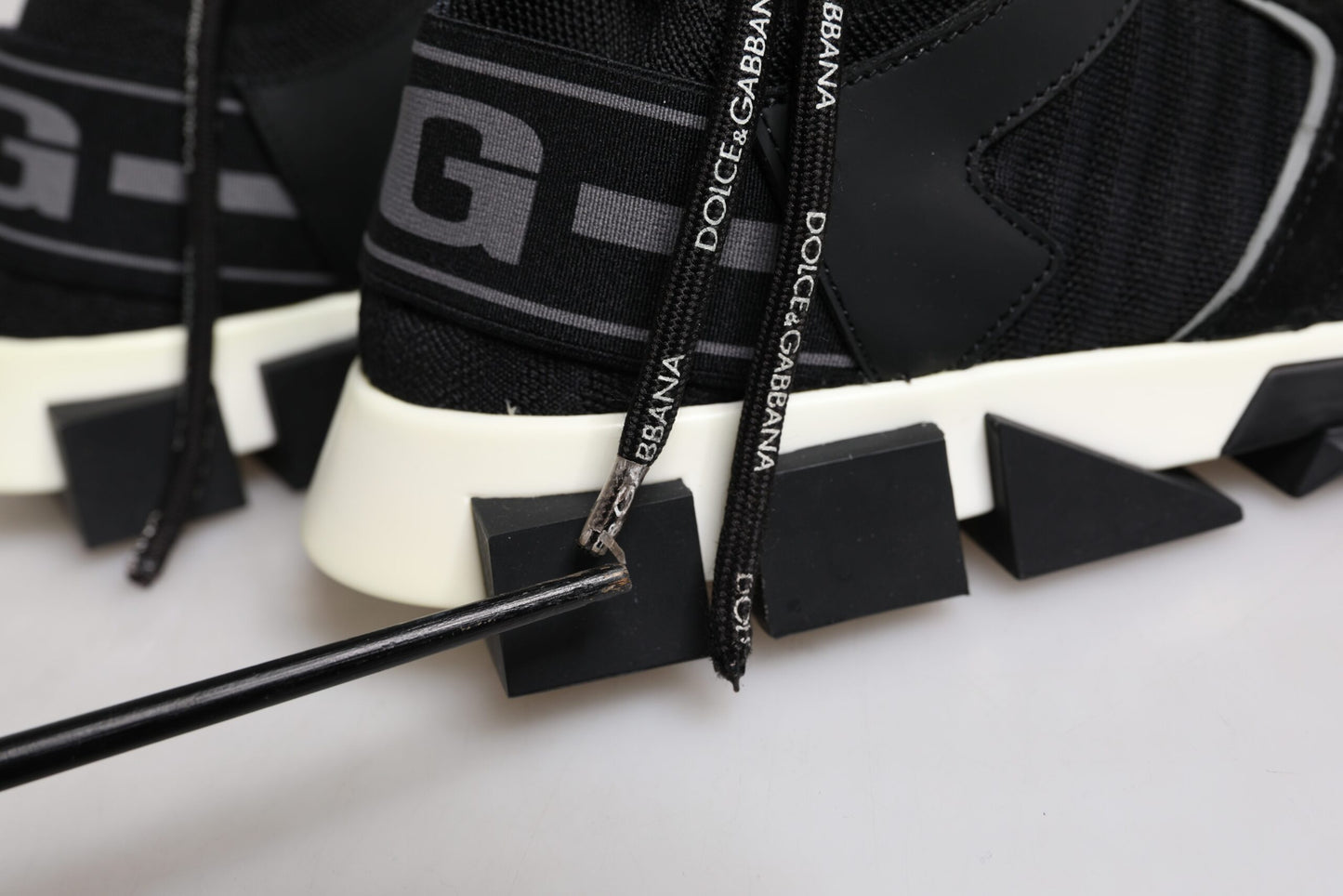 Dolce & Gabbana Schwarz Mesh Sorrento Trekking Turnschuhe Schuhe