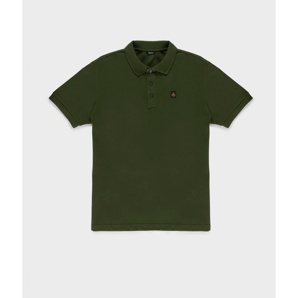 Refrigiwear Grünes Baumwoll-Poloshirt