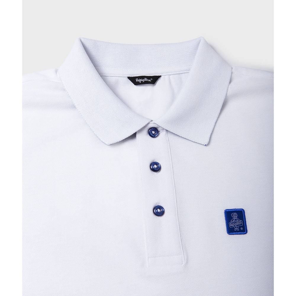 Refrigiwear Weißes Baumwoll-Poloshirt
