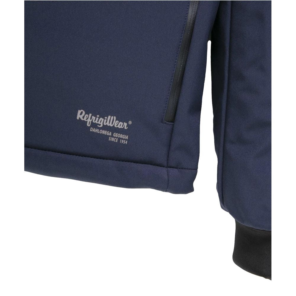 Refrigiwear Blaue Nylonjacke