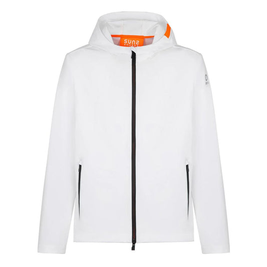 Suns Weiße Polyester Herrenjacke